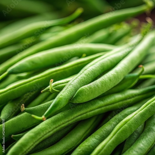 Vibrant Green Beans Close-U...