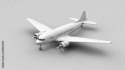 Realistic 3D plane isolated on transparent background. Vector illustration of white aircraft mockup for passenger, freight transportation, international mail delivery. Transport for travel on vacation