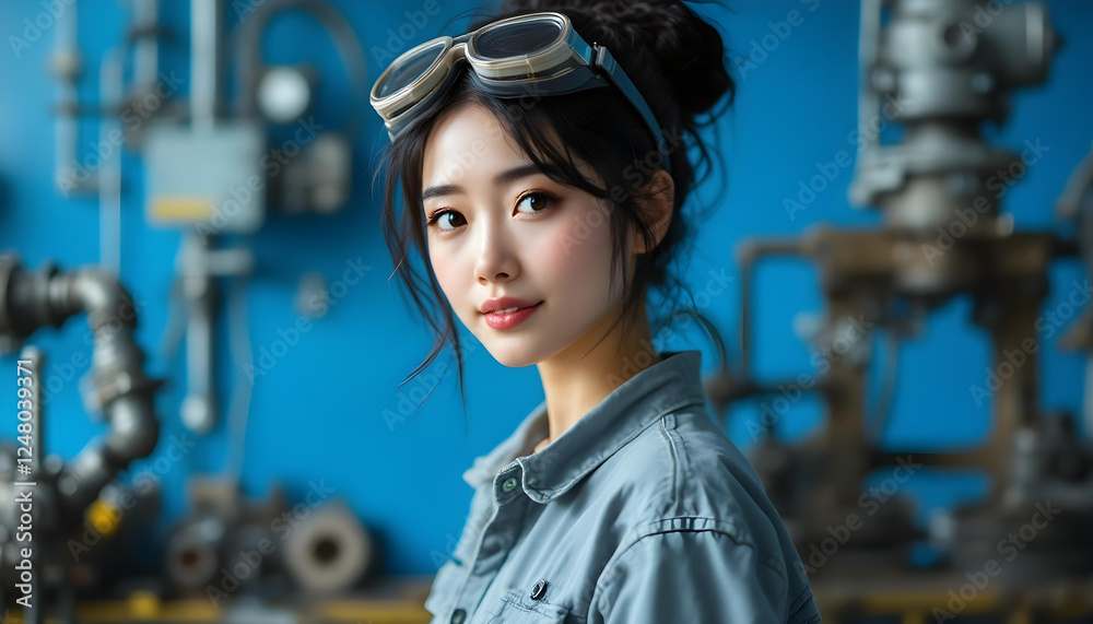 ファンタジーストーリー（ウルトラブルーの色彩を纏った女性）