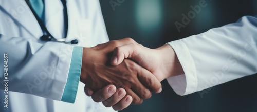 The doctor holds his patient's hand to empathize with their situation in the hospital