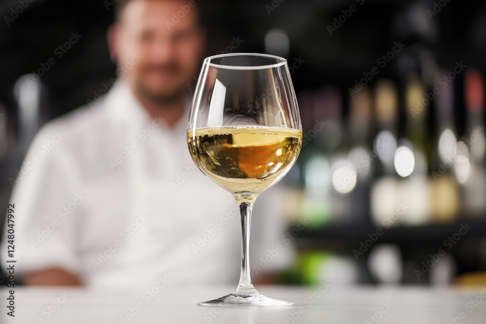 A man sipping wine at a bar, great for bars and restaurants, events or parties A man sipping wine at a bar, great for bars and restaurants, events or parties
