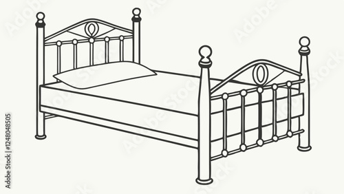 bed in a bedroom