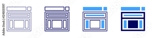 Personal development icon in 4 different styles. Thin Line, Line, Bold Line, Duotone. Duotone style. Editable stroke