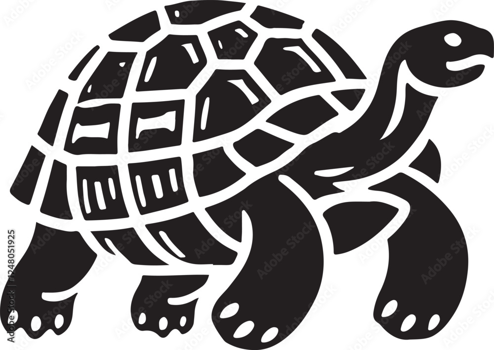A tortoise icon silhouette vector with white background A tortoise icon silhouette vector with white background