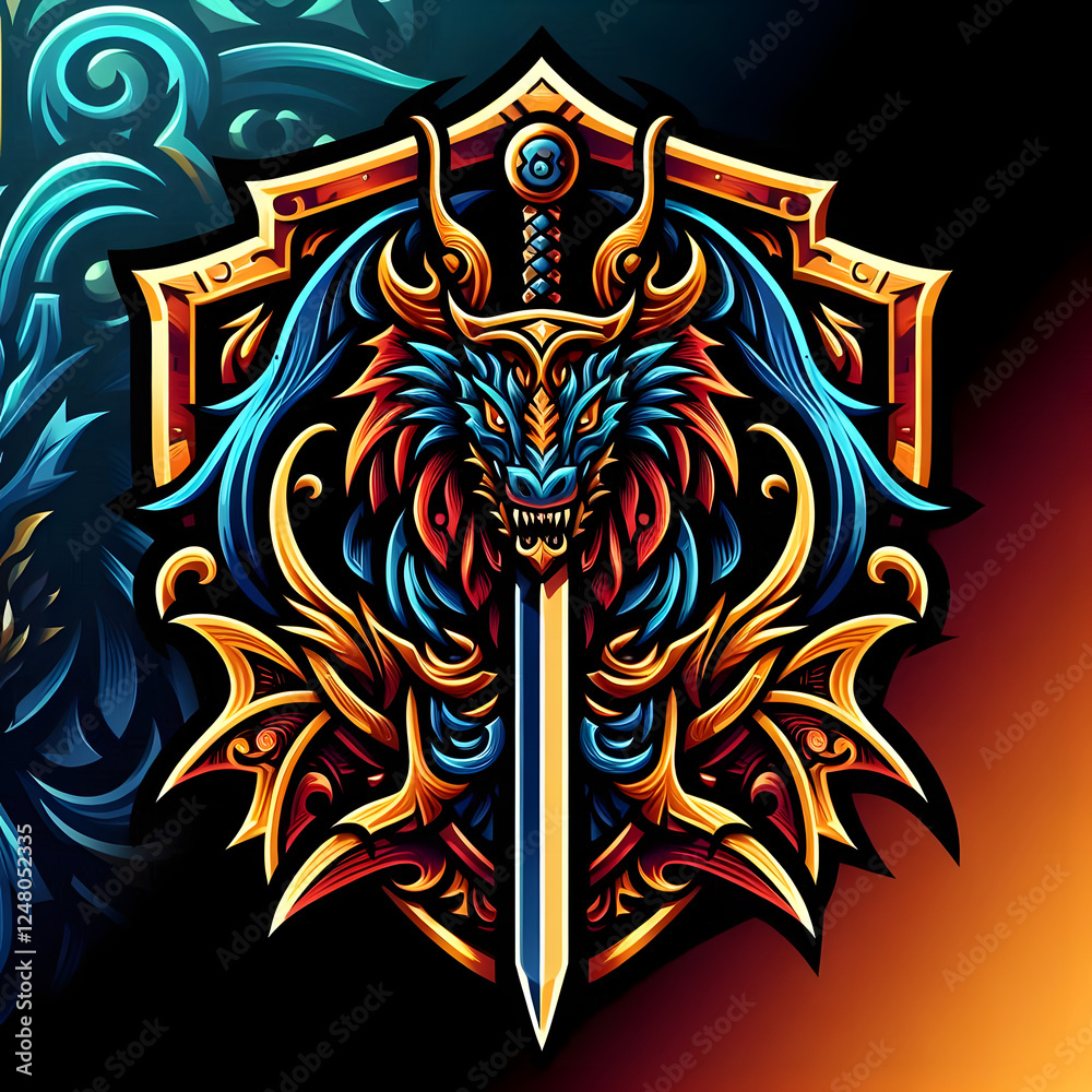 Fototapeta premium vector illustration of an abstract pattern