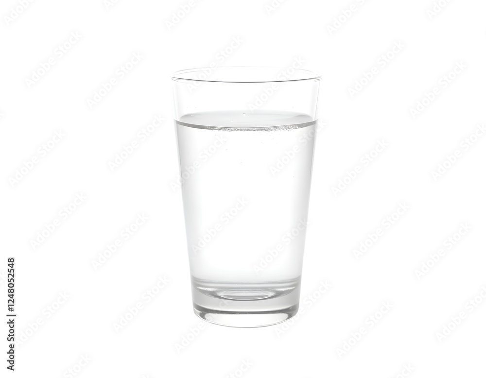 Glass of water isolated on transparent background Glass of water isolated on transparent background