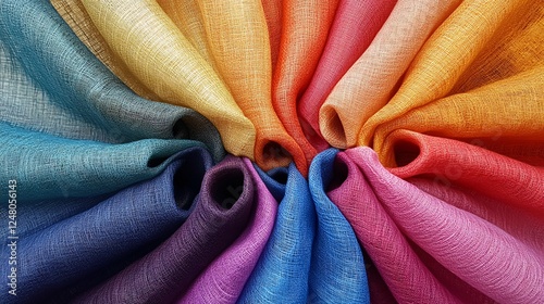 Batiste fabric in soft cotton or linen, showcasing its smooth, semi-sheer texture, used in delicate clothing and home textiles, ideal for close-up shots