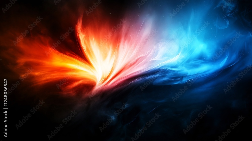 Dynamic Abstract Art with Swirling Colors and Bright Light Effects Dynamic Abstract Art with Swirling Colors and Bright Light Effects