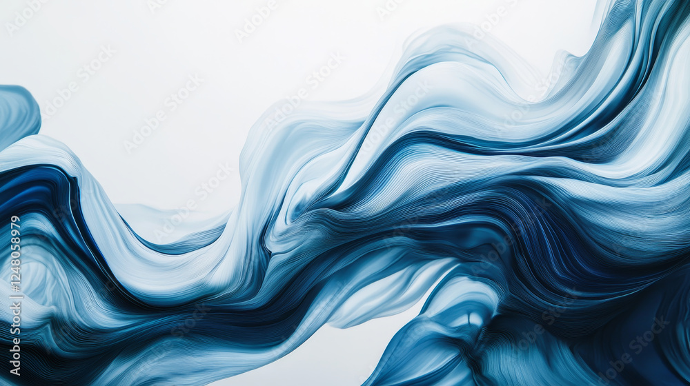 Abstract vector background with smooth shiny blue waves Abstract vector background with smooth shiny blue waves