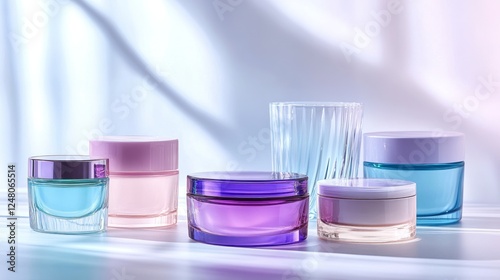 Cosmetic Products on White Surface