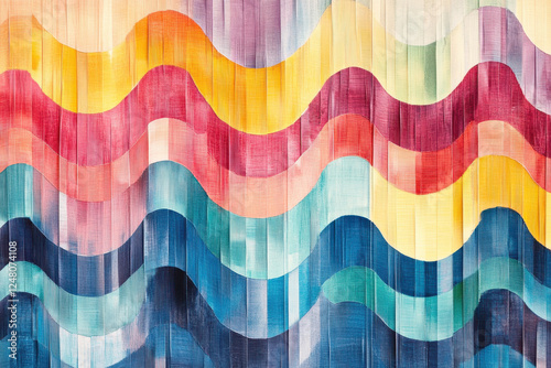 Multi-colored sound wave background photo