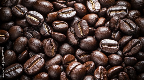 Roasted Coffee Beans Close Up