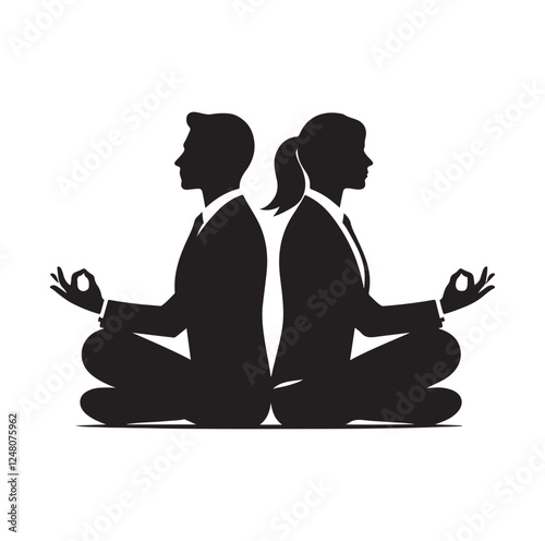 ATV four wheeler riding silhouette vector illustration