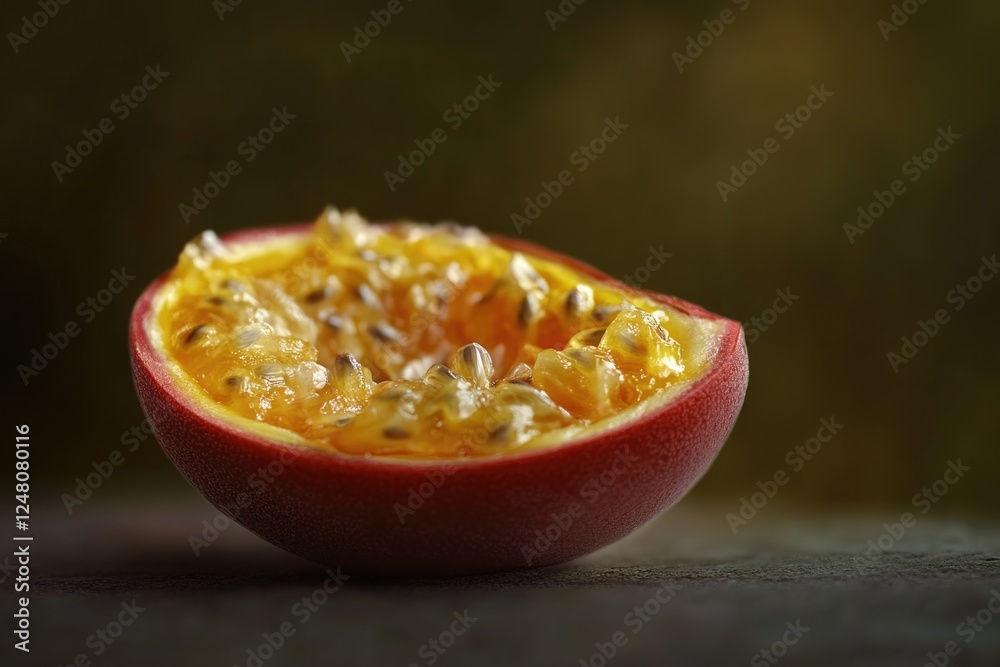 A close-up shot of the half of a fruit A close-up shot of the half of a fruit