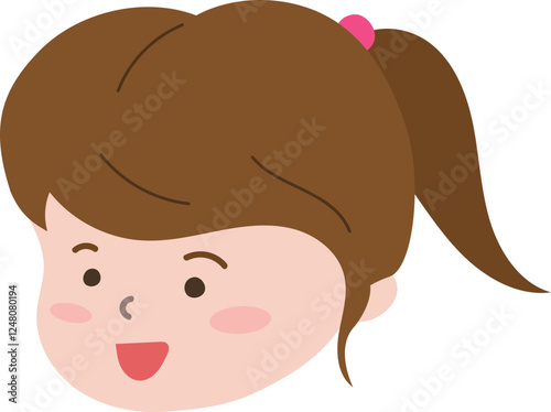 여자 아이 얼굴