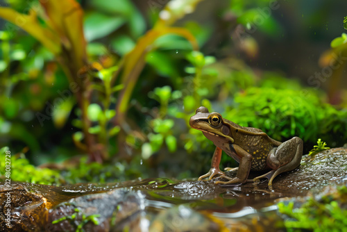 tadpole frog rainforest photo