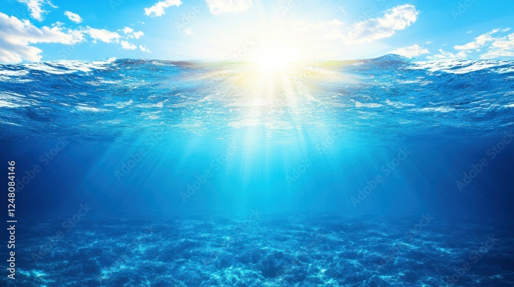 Fototapeta premium Sunlight Underwater