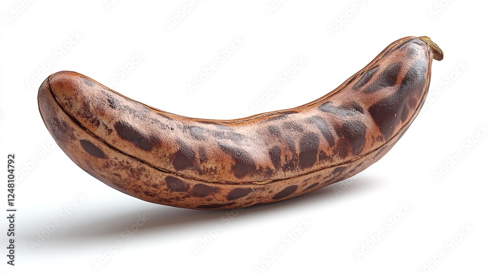 Overripe brown spotted banana isolated on white background. Overripe brown spotted banana isolated on white background.