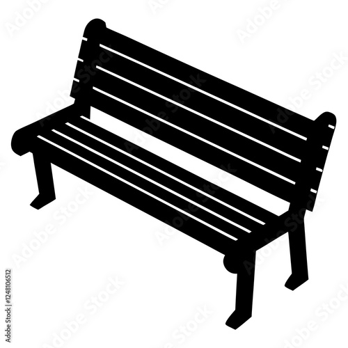 bench on white