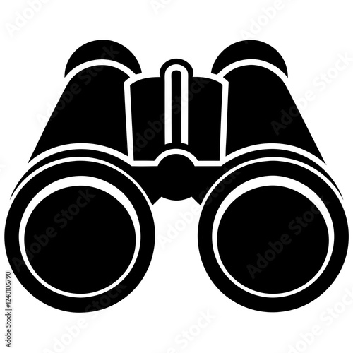 vector illustration of binoculars