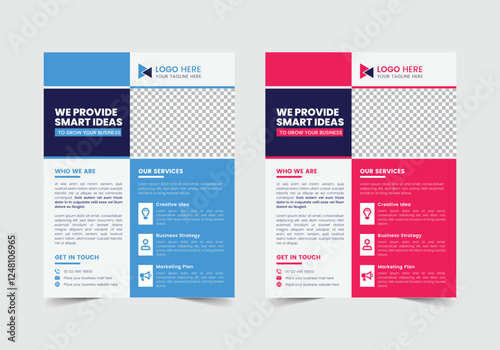  Creative Business Flyer Template | CMYK | US Letter | Print Ready | 0.125 Bleed
