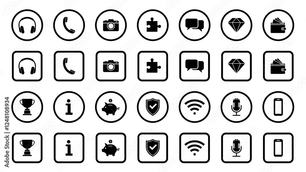 Web icon set. Call, email, address, globe, chat, message, mail, telephone, information, support, search, website, icon. Contact and web icons set. Website set icon vector. Web icon set. Call, email, address, globe, chat, message, mail, telephone, information, support, search, website, icon. Contact and web icons set. Website set icon vector.