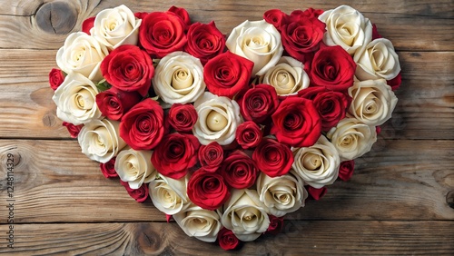 heart shaped roses
