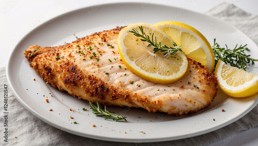 Parmesan-Crusted Chicken Breast with Lemon and Thyme Parmesan-Crusted Chicken Breast with Lemon and Thyme