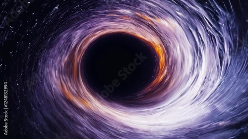 Interstellar Phenomenon: Gravity Warping Around a Black Hole - Made with Generative AI