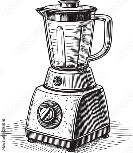 blender engraving vector illustration