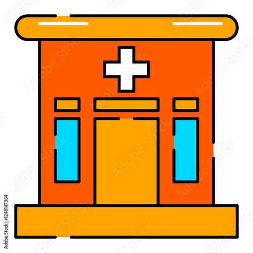 vector illustration of a hospital