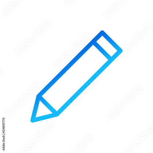 Pencil Icon Symbol for Editing and Writing Work