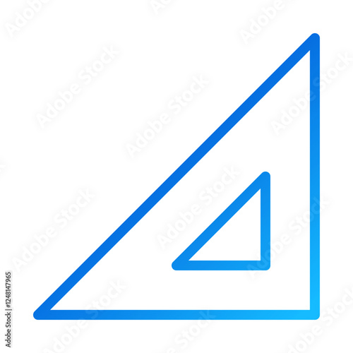 Free Download Blue Gradients Triangle Shape Line Style Vector - GFXLoad