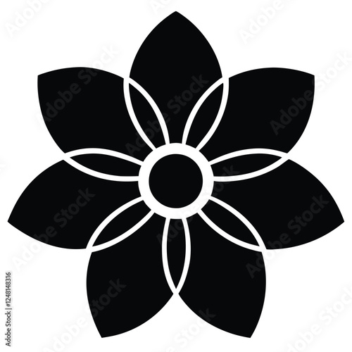 This is a simple vecot flowes with illustration design,flower icon,flower silheoutes