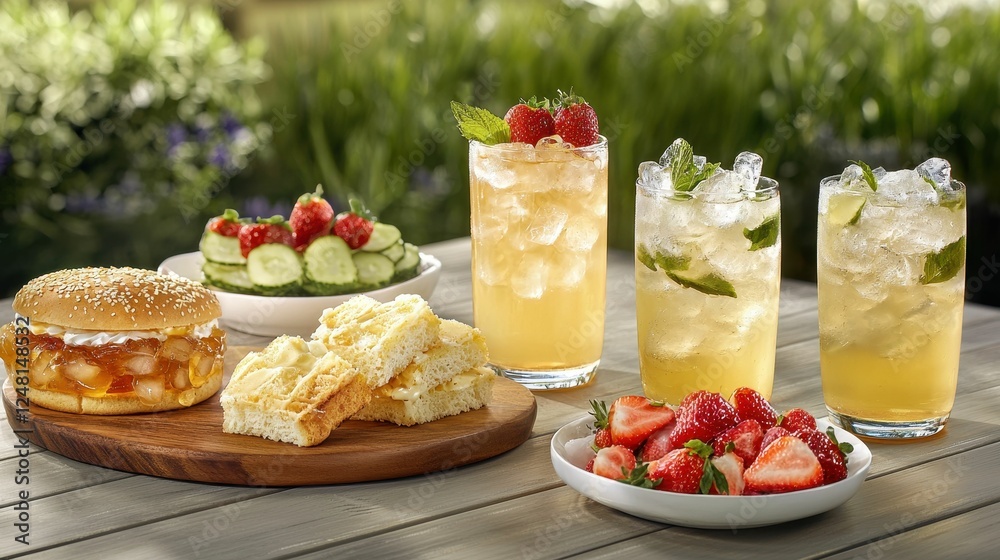 Refreshing drinks and snacks for summer days Refreshing drinks and snacks for summer days