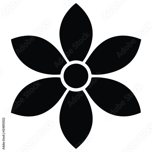 This is a simple vecot flowes with illustration design,flower icon,flower silheoutes