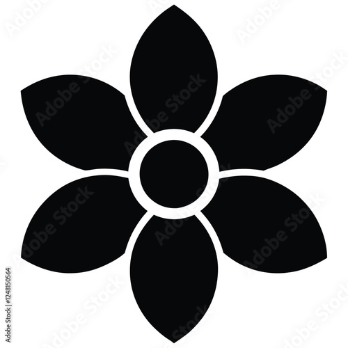 This is a simple vecot flowes with illustration design,flower icon,flower silheoutes
