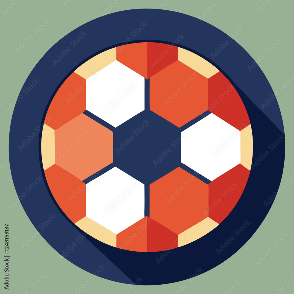 This is a simple football icon vector desing with illustration