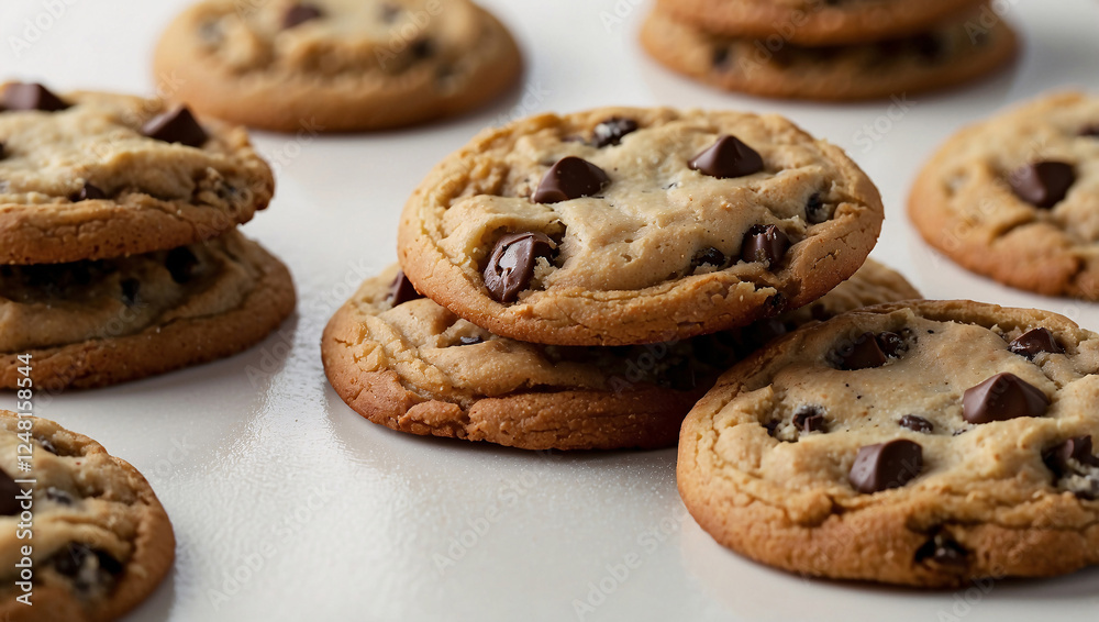 Warm Chocolate Chip Cookies with Gooey Center Warm Chocolate Chip Cookies with Gooey Center