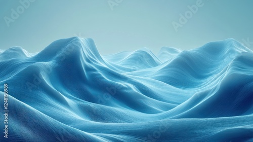 Wallpaper Mural Abstract Blue Wave Pattern Background with Smooth Lines and Soft Texture Torontodigital.ca