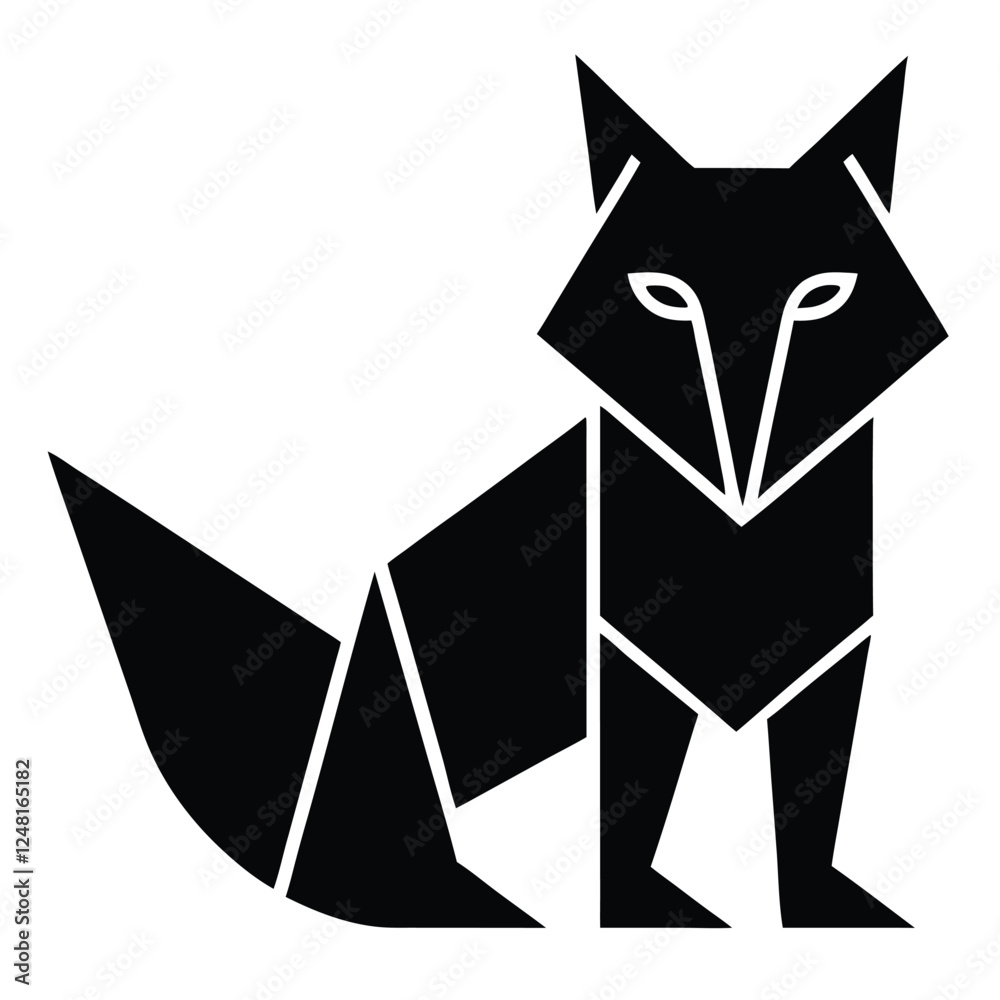 This is a cute fox icon black and white ,colores design with illustration This is a cute fox icon black and white ,colores design with illustration