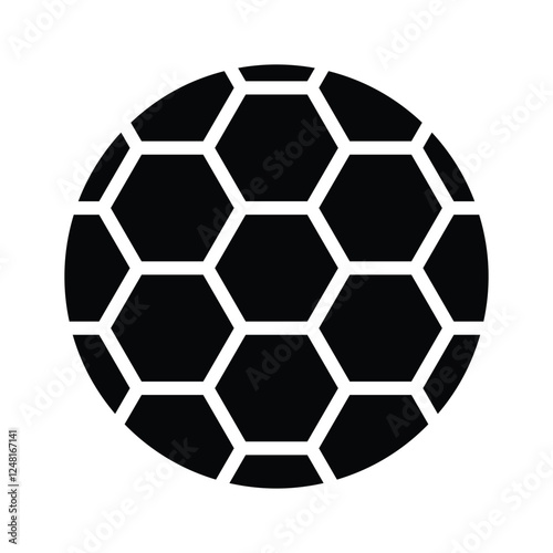 Classic soccer ball for sports and games, ready to use vector