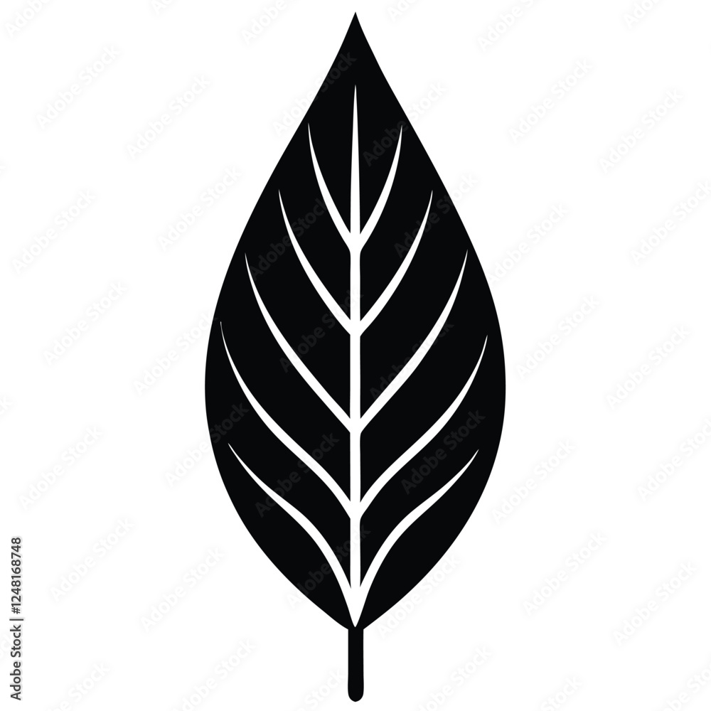 A simple design vector leaf icon,vector with illustration A simple design vector leaf icon,vector with illustration