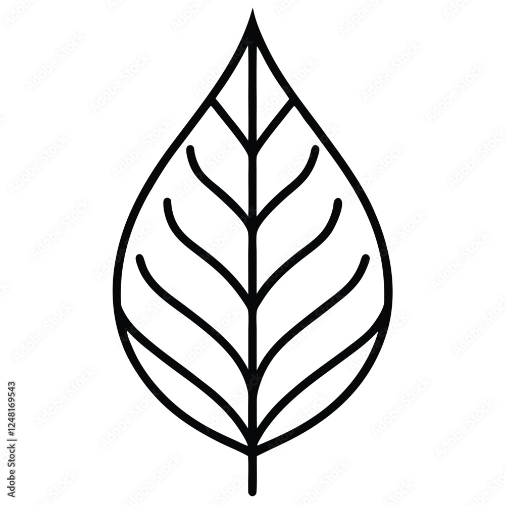 A simple design vector leaf icon,vector with illustration A simple design vector leaf icon,vector with illustration