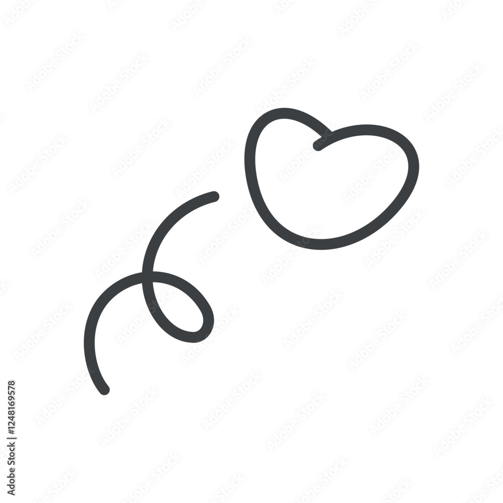 Cute jumping up heart icon. Hand drawn illustration isolated on a white background. Abstract romantic emoji symbol. Joy concept. Vector 10 EPS. Cute jumping up heart icon. Hand drawn illustration isolated on a white background. Abstract romantic emoji symbol. Joy concept. Vector 10 EPS.