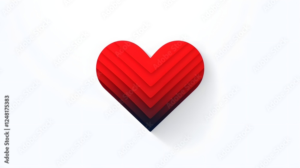 Minimalist and Stylish Heart Rate Monitor Icon Symbolizing Love and Health on a Clean White Background  This Digital Fitness Tracking Device Represents Cardiovascular Care and Wellness