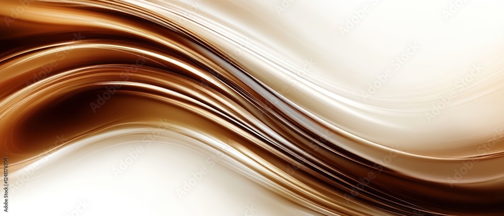Abstract flowing waves in warm brown tones creating a soothing background Abstract flowing waves in warm brown tones creating a soothing background