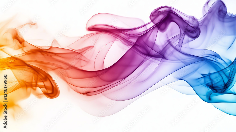 Fototapeta premium Abstract vector colorful background with transparent smoke