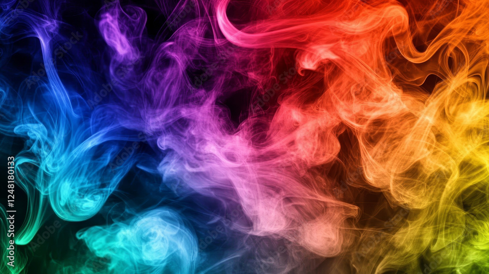 Obraz premium Abstract vector colorful background with transparent smoke