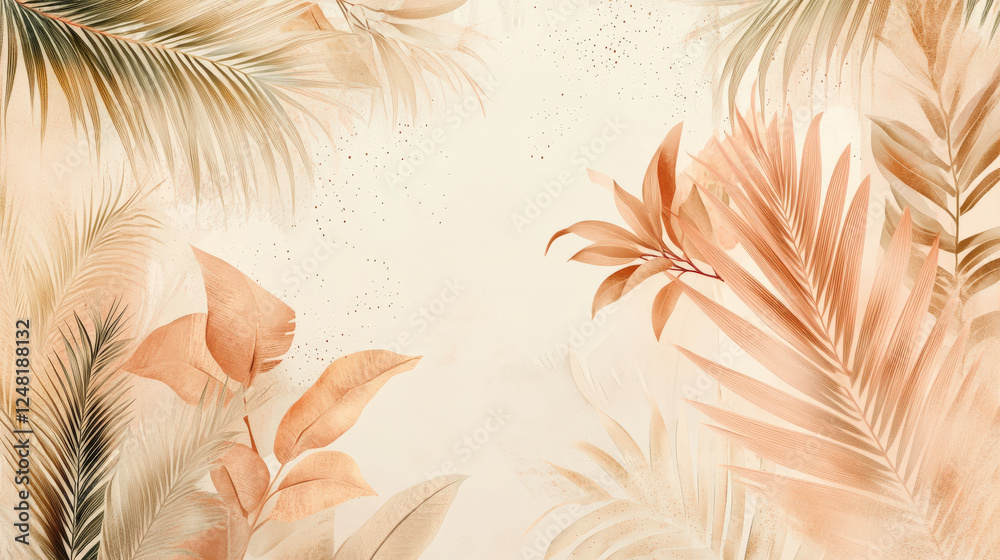 Background pattern of orange leaves Background pattern of orange leaves